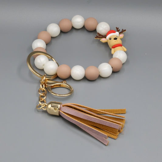 Reindeer Whimsy Keyring & Keychain